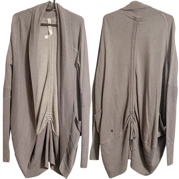 Lululemon Transformation Wrap Cardigan Sweater Grey - Picture 10 of 10